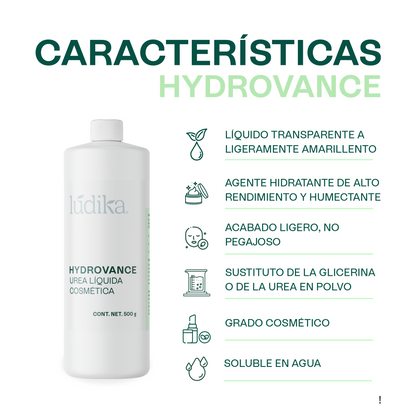 Hydrovance Urea Líquida | Facial, Corporal y Capilar | Humectante de Tacto Elegante