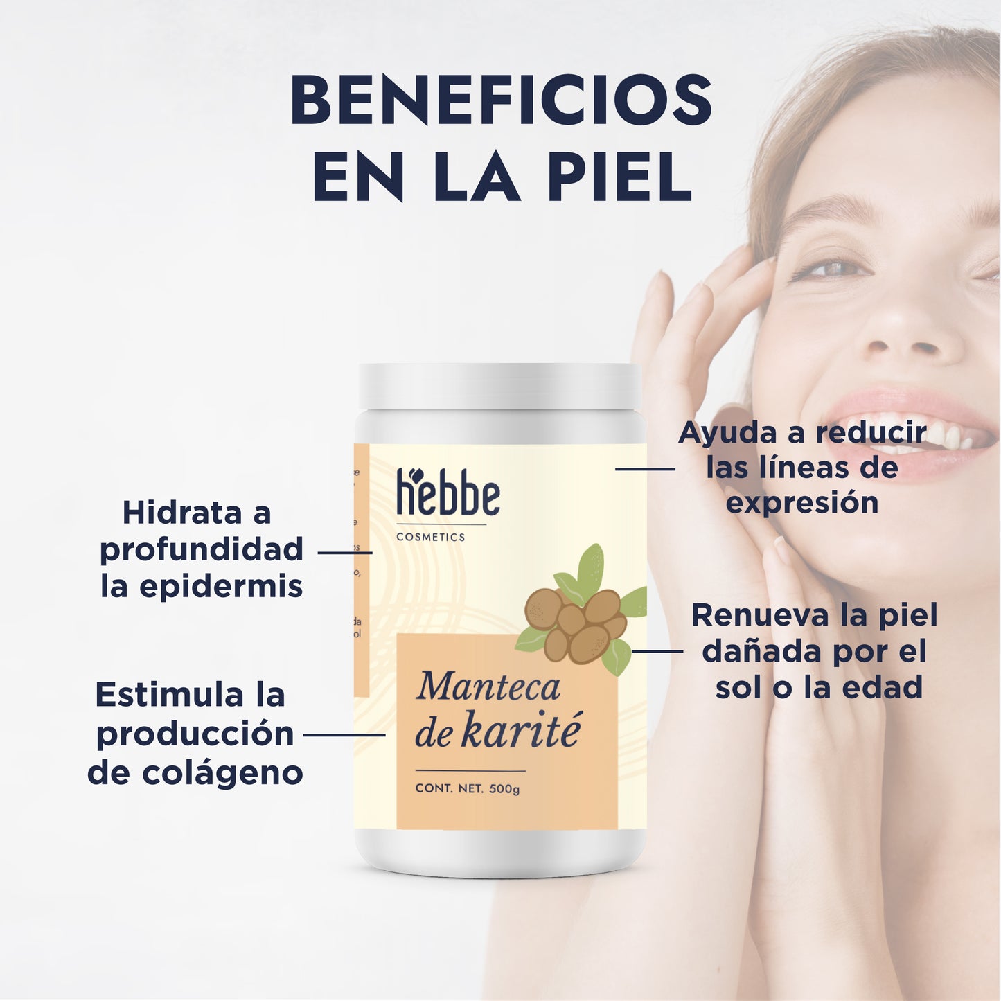 Manteca de Karité | Cuerpo, Rostro y Cabello | Emoliente, Reparadora y Protectora