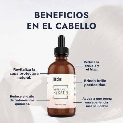 Proteína de Queratina Hidrolizada | Cabello y Uñas | Reestructurante, Filmógena y Protectora