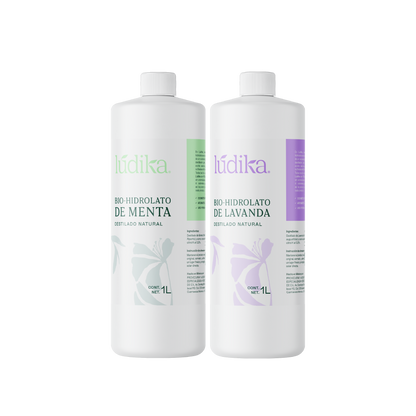 Kit de Hidrolatos | 2 Tónicos Faciales Puros para Refrescar y Equilibrar tu Piel A escoger 1 L c/u