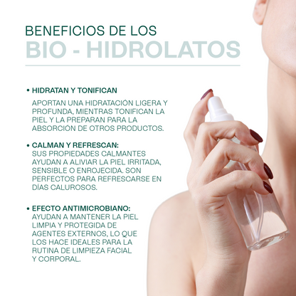 Kit de Hidrolatos | 2 Tónicos Faciales Puros para Refrescar y Equilibrar tu Piel A escoger 1 L c/u