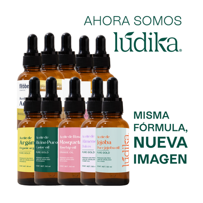 Kit de 5 Aceites Puros | Ricino, Argán, Almendras, Rosa Mosqueta, Jojoba | Antiedad, Fortalecimiento e Hidratación para Piel y Cabello
