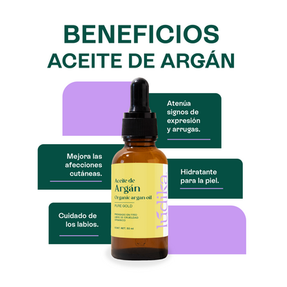Kit de 5 Aceites Puros | Ricino, Argán, Almendras, Rosa Mosqueta, Jojoba | Antiedad, Fortalecimiento e Hidratación para Piel y Cabello