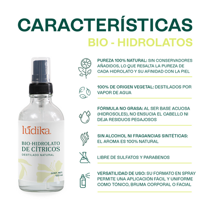 Kit 6 Hidrolatos en Spray 120 m | Esencia Floral Pura para Revitalizar y Calmar Piel y Cabello A elegir