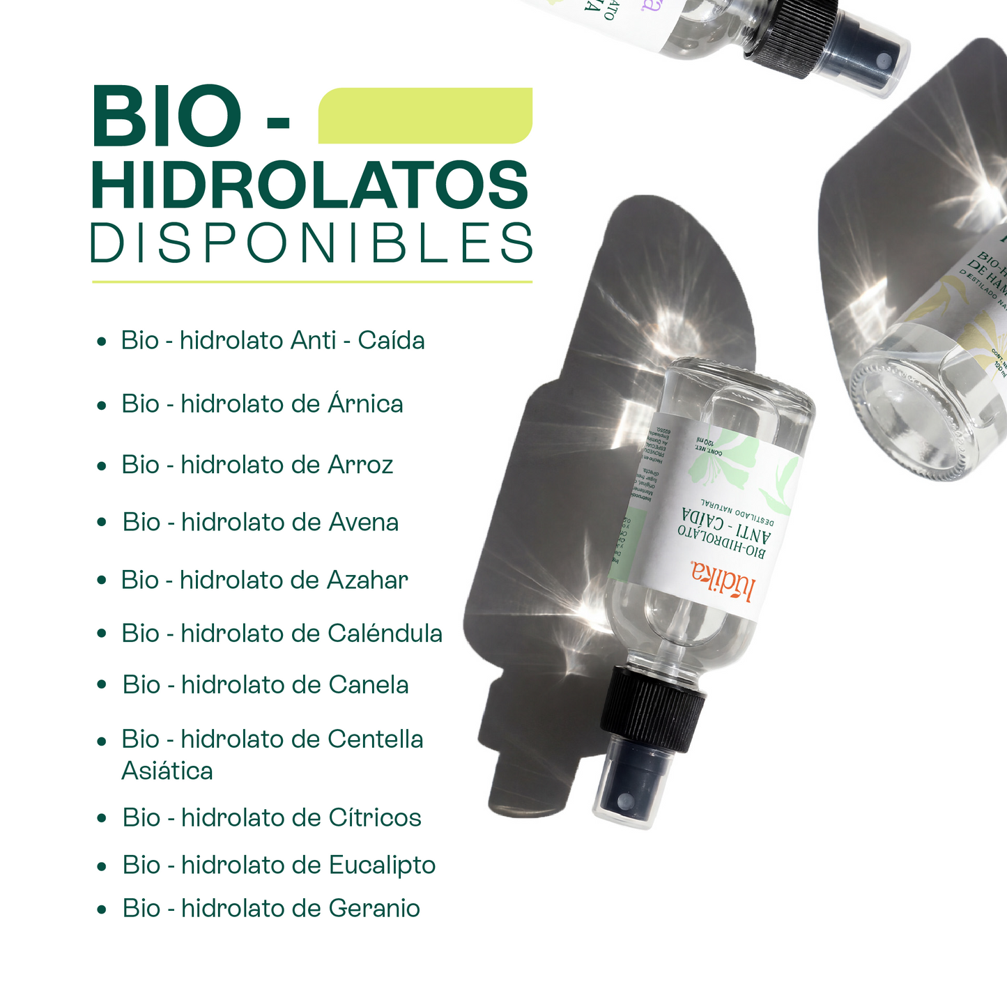 Kit 6 Hidrolatos en Spray 120 m | Esencia Floral Pura para Revitalizar y Calmar Piel y Cabello A elegir