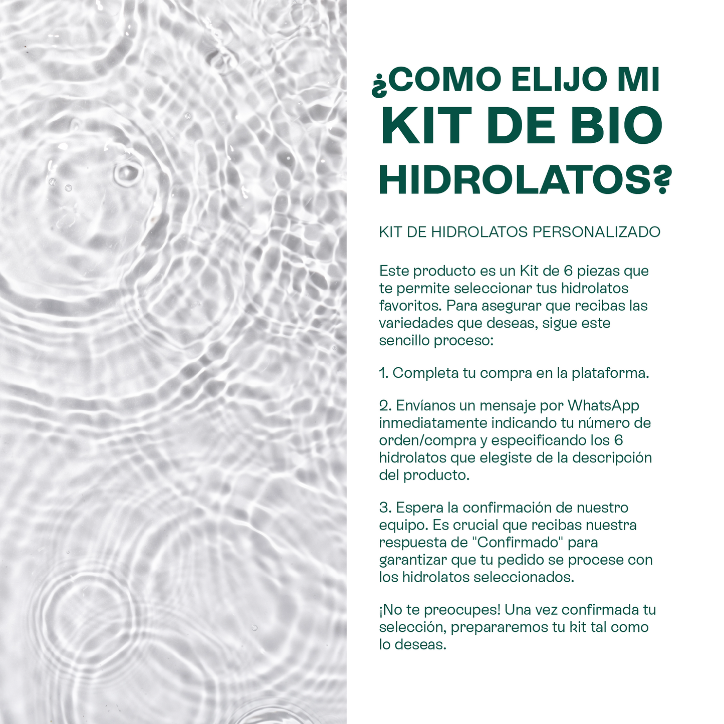 Kit 6 Hidrolatos en Spray 120 m | Esencia Floral Pura para Revitalizar y Calmar Piel y Cabello A elegir