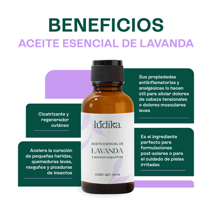 Kit Aceites Esenciales de Lavanda, Eucalipto, Menta | Facial, Spa y Aromaterapia | Calmante, Descongestionante y Equilibrante para Piel y Cabello