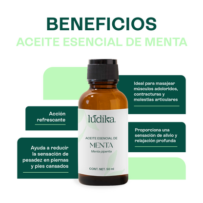 Kit Aceites Esenciales de Lavanda, Eucalipto, Menta | Facial, Spa y Aromaterapia | Calmante, Descongestionante y Equilibrante para Piel y Cabello