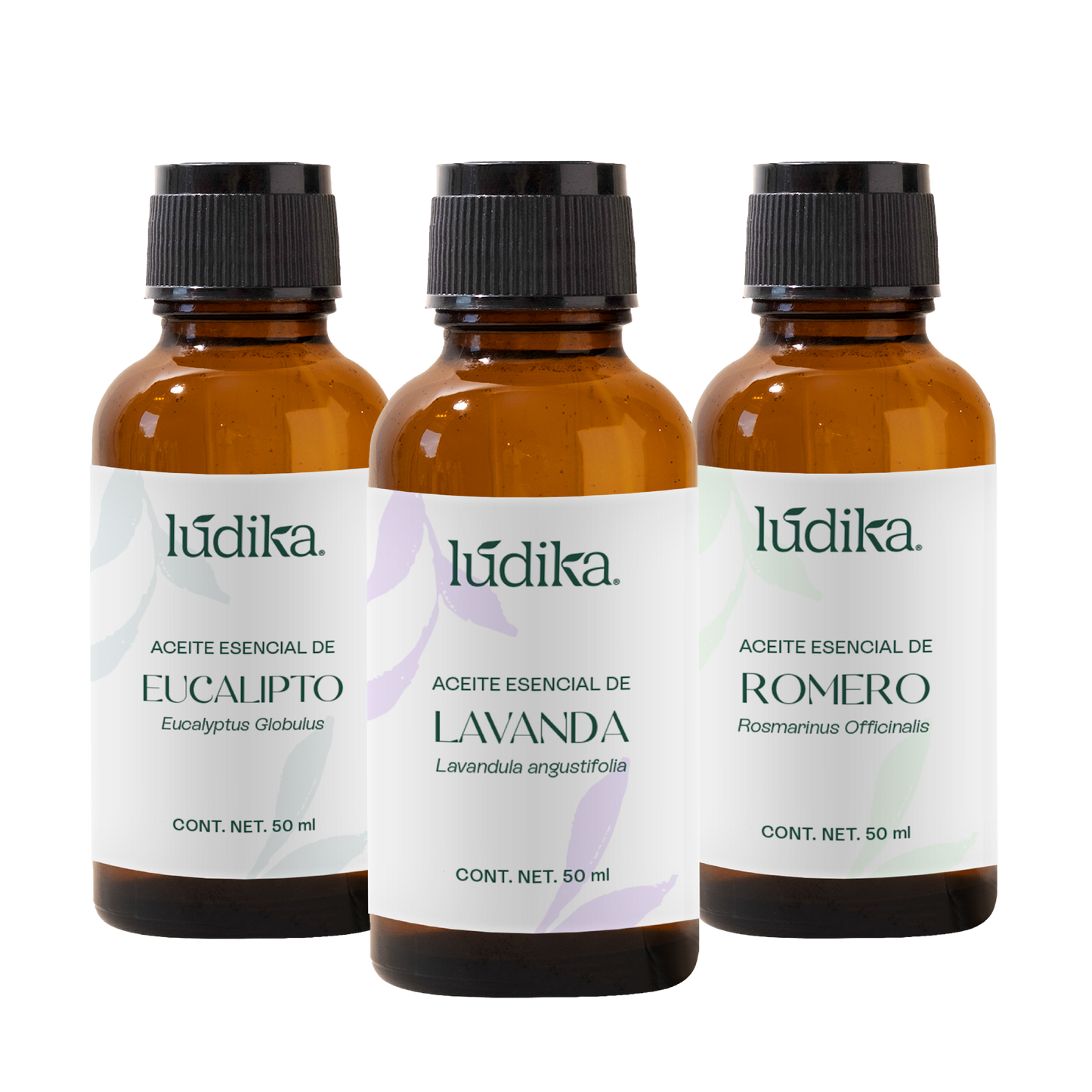 Kit Aceites Esenciales de Lavanda, Eucalipto, Romero | Facial, Spa y Aromaterapia | Calmante, Regenerador Cutáneo y Equilibrante para Piel, Cabello y Mente