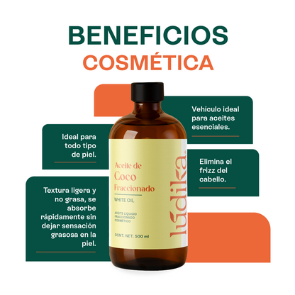 Dúo de Aceites | Aceite de Ricino y Coco Líquido | Hidratación Profunda, Masaje y Nutrición Capilar