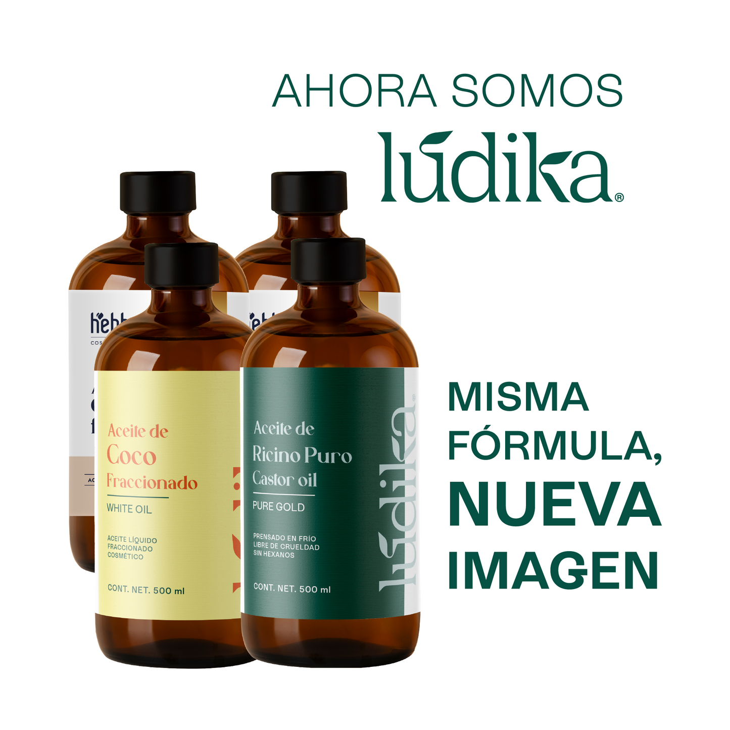Dúo de Aceites | Aceite de Ricino y Coco Líquido | Hidratación Profunda, Masaje y Nutrición Capilar