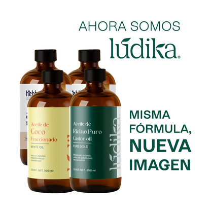 Dúo de Aceites | Aceite de Ricino y Coco Líquido | Hidratación Profunda, Masaje y Nutrición Capilar