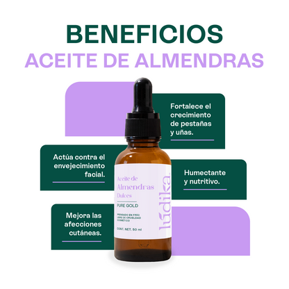 Aceite de Ricino y Almendras | Kit nutritivo facial | Nutrición Profunda, Crecimiento y Hidratación