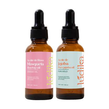 Aceite de Jojoba y Rosa Mosqueta | Kit Facial Lúdika | Nutrición, Equilibrio y Reparación