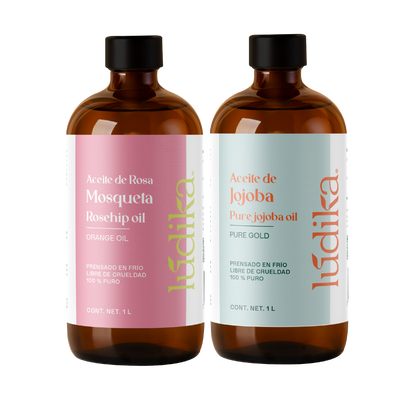 Aceite de Jojoba y Rosa Mosqueta | Kit Facial Lúdika | Nutrición, Equilibrio y Reparación