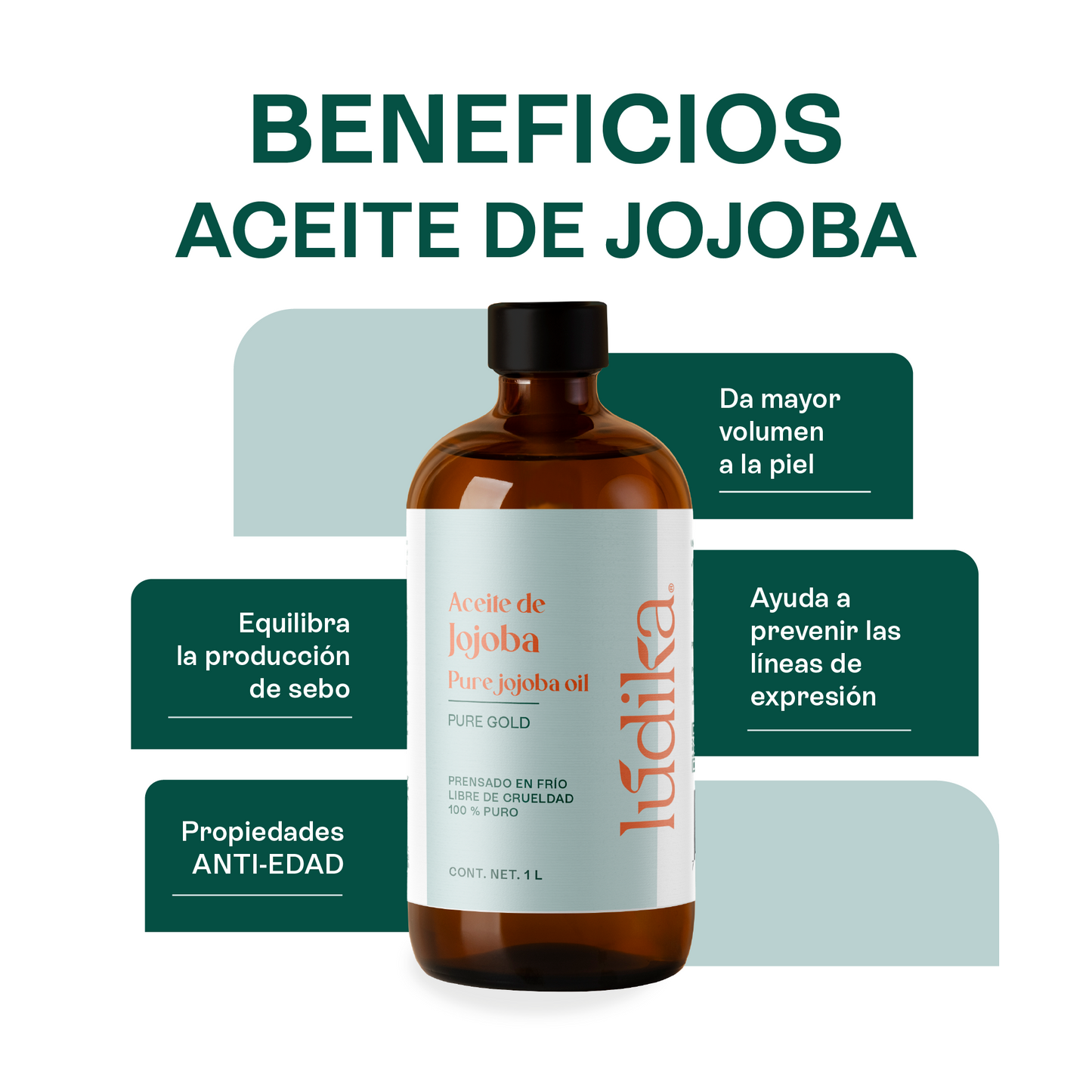 Aceite de Jojoba y Rosa Mosqueta | Kit Facial Lúdika | Nutrición, Equilibrio y Reparación