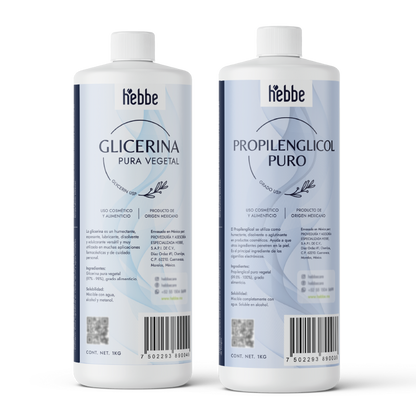 Glicerina vegetal y Propilenglicol | Cosmético | Humectación Profunda