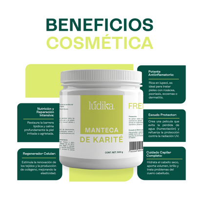 Manteca de cacao y karité | Kit de Mantecas vegetales | Hidratación Profunda y Nutrición para Piel Seca y Sensible