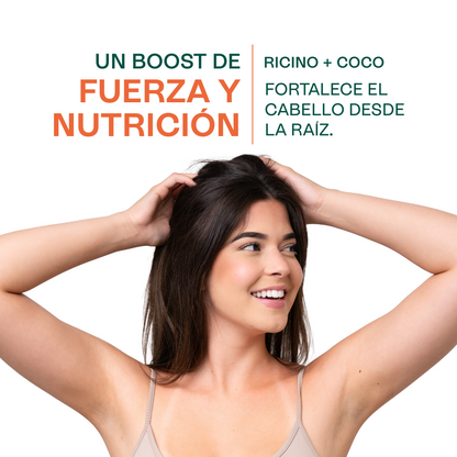 Kit 3 aceites capilares | Aceites de Ricino, Almendras Dulces y Coco Fraccionado | Piel, Cabello y Masajes