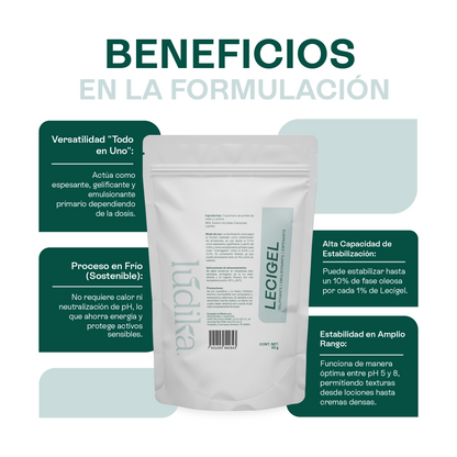 Lecigel | Facial, Corporal y Capilar | Gelificante y Emulsionante "Todo en Uno"