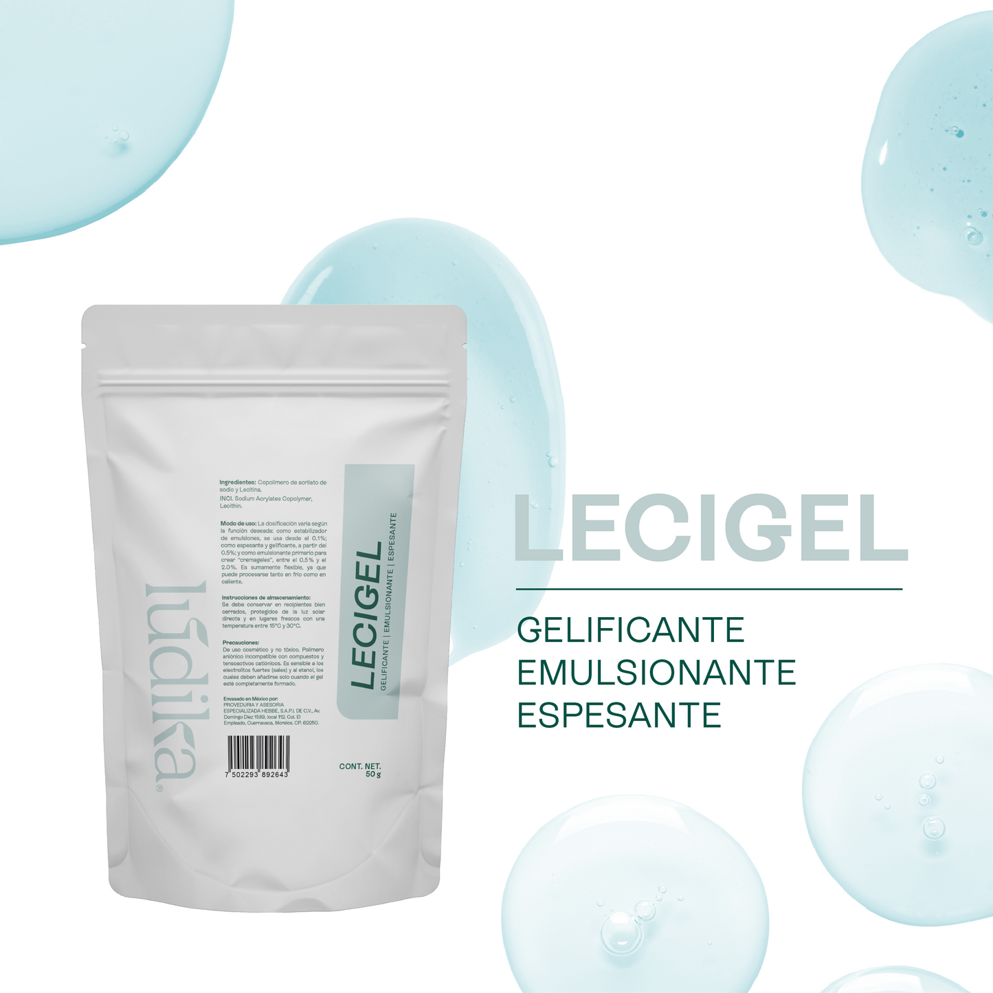 Lecigel | Facial, Corporal y Capilar | Gelificante y Emulsionante "Todo en Uno"