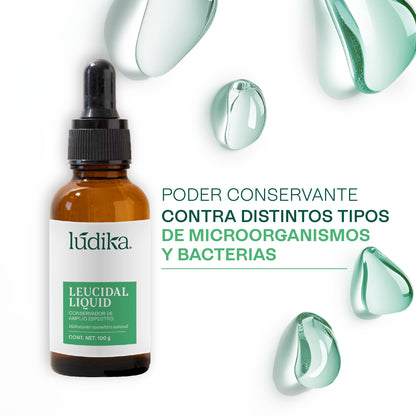 Leucidal Liquid | Conservador Natural de Amplio Espectro con Propiedades Humectantes para Cosmética Natural