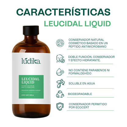 Leucidal Liquid | Conservador Natural de Amplio Espectro con Propiedades Humectantes para Cosmética Natural