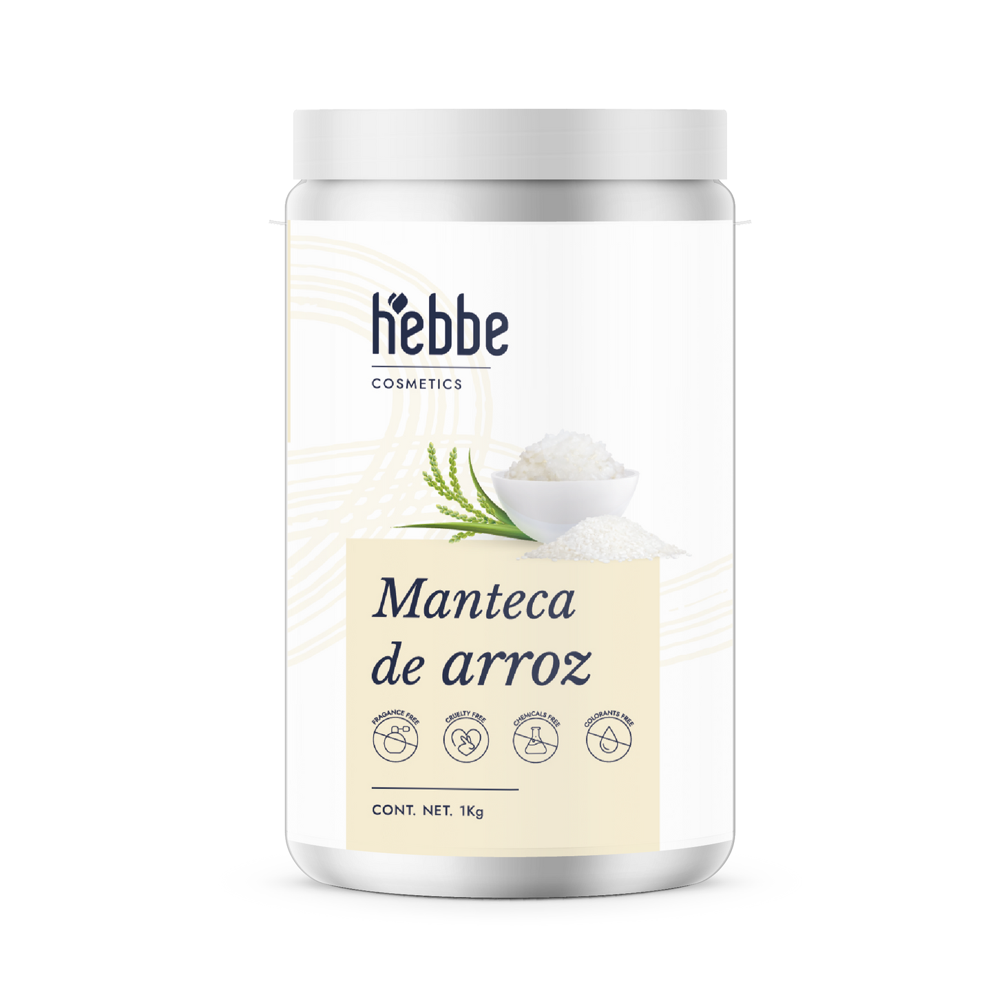 Manteca de Arroz | Rostro, Cuerpo y Cabello | Emoliente Antioxidante de Tacto Seco y Sedoso