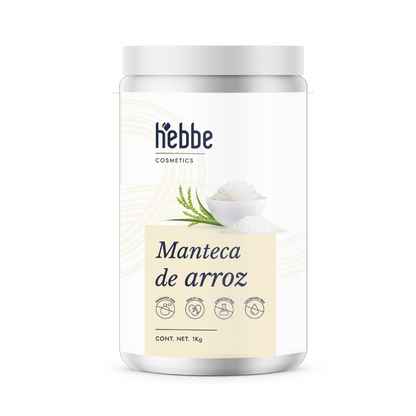 Manteca de Arroz | Rostro, Cuerpo y Cabello | Emoliente Antioxidante de Tacto Seco y Sedoso