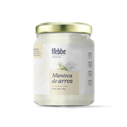 Manteca de Arroz | Rostro, Cuerpo y Cabello | Emoliente Antioxidante de Tacto Seco y Sedoso