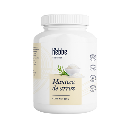 Manteca de Arroz | Rostro, Cuerpo y Cabello | Emoliente Antioxidante de Tacto Seco y Sedoso