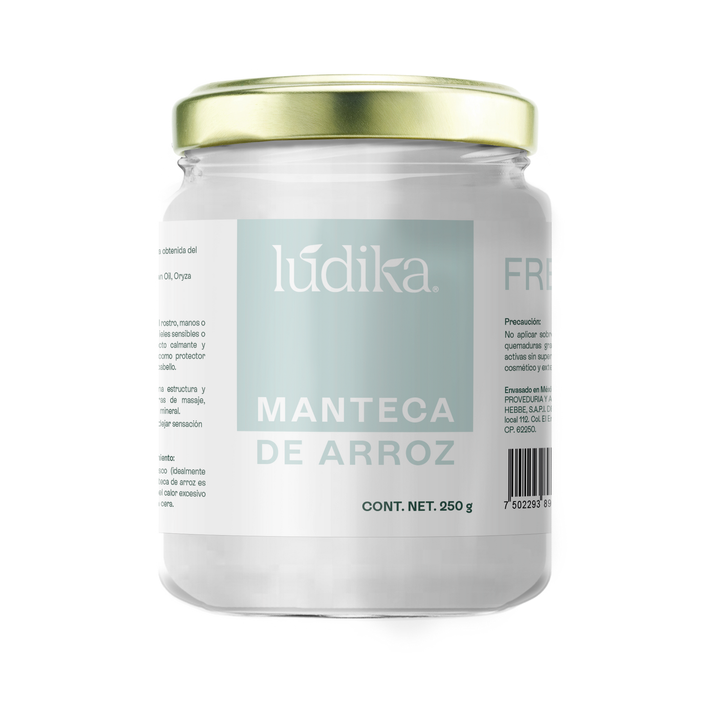 Manteca de Arroz | Rostro, Cuerpo y Cabello | Emoliente Antioxidante de Tacto Seco y Sedoso