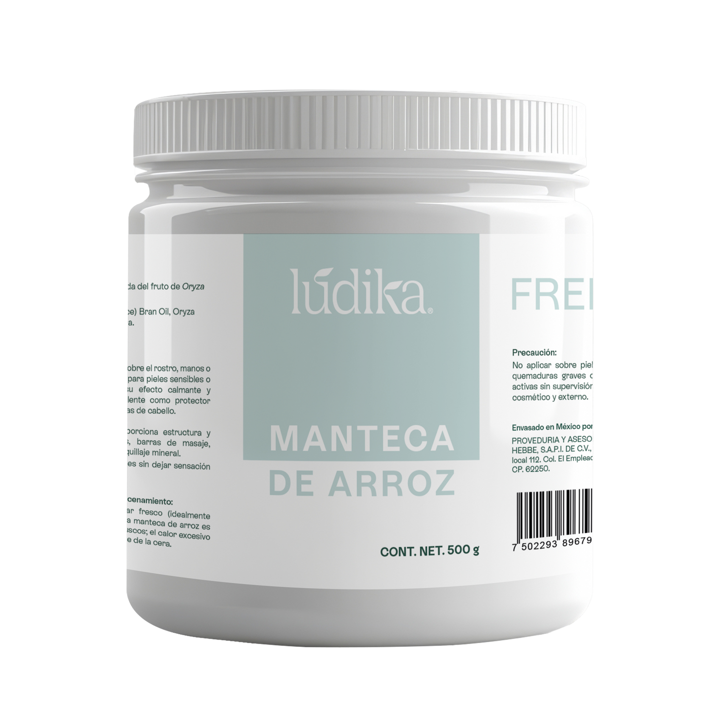 Manteca de Arroz | Rostro, Cuerpo y Cabello | Emoliente Antioxidante de Tacto Seco y Sedoso