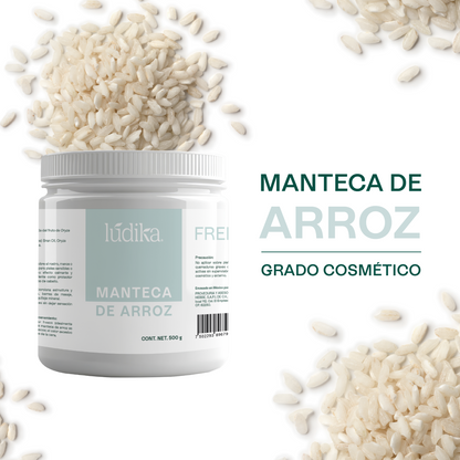Manteca de Arroz | Rostro, Cuerpo y Cabello | Emoliente Antioxidante de Tacto Seco y Sedoso