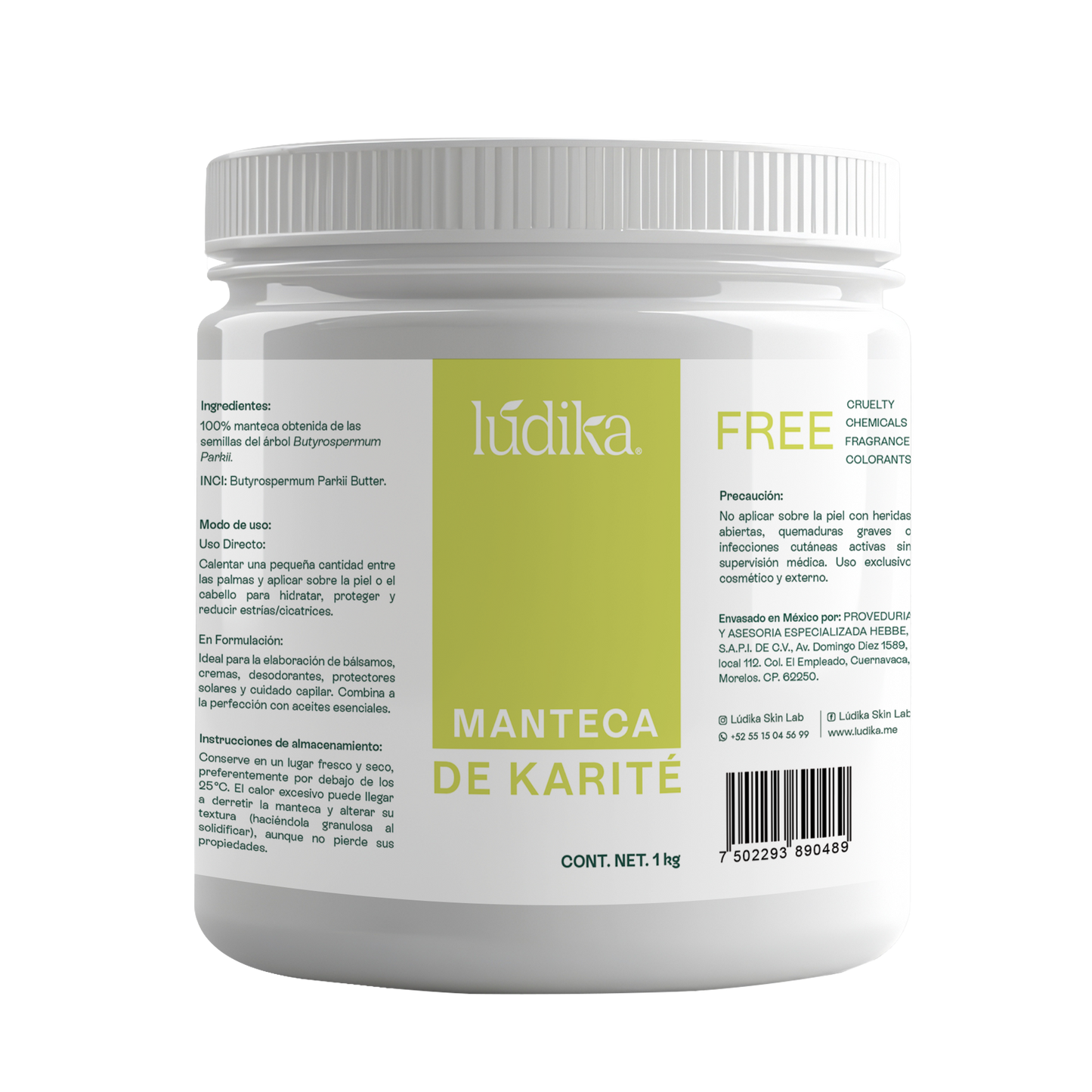Manteca de Karité | Cuerpo, Rostro y Cabello | Emoliente, Reparadora y Protectora