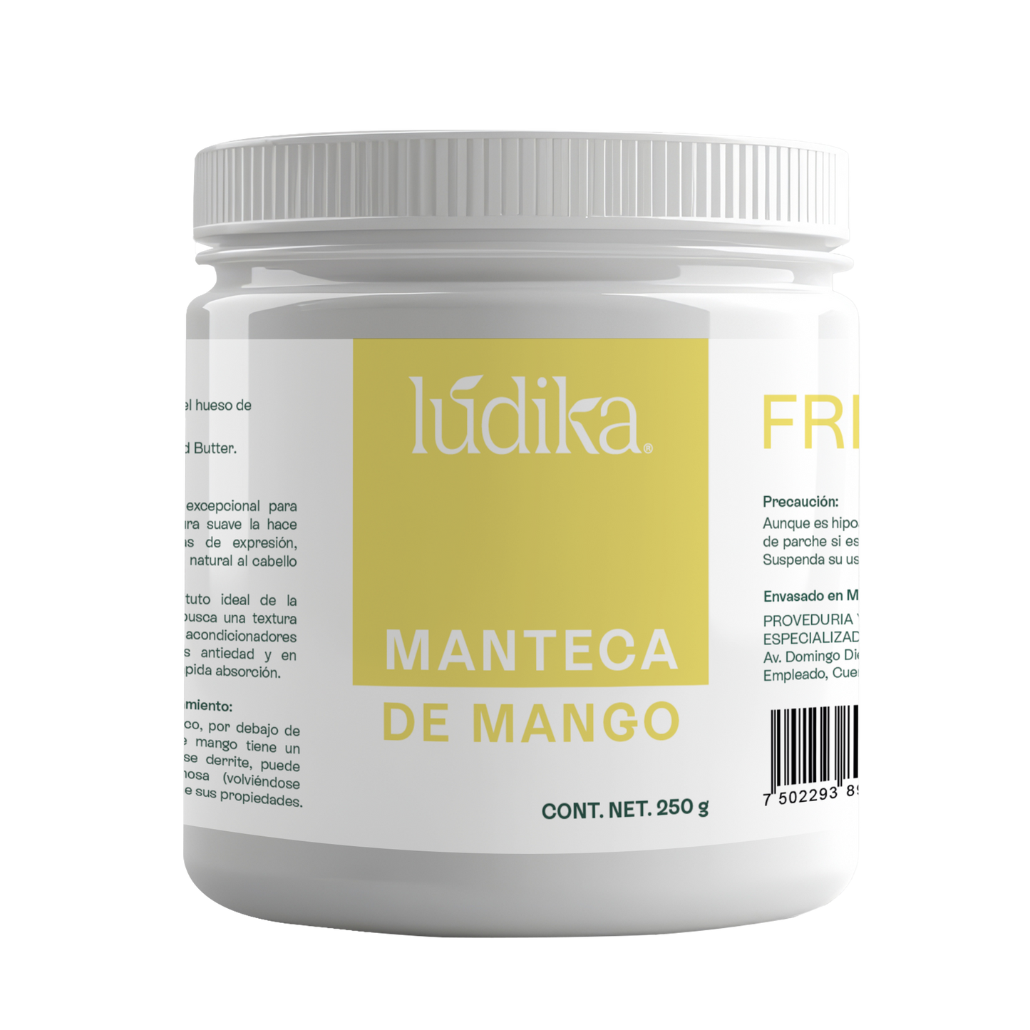 Manteca de Mango | Cuerpo, Cabello y Labios | Emoliente Ligera, Nutritiva y Regeneradora