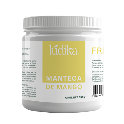 Manteca de Mango | Cuerpo, Cabello y Labios | Emoliente Ligera, Nutritiva y Regeneradora