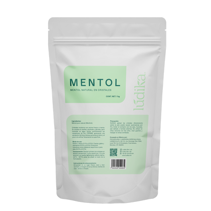 Mentol Natural en Cristales | Efecto Refrescante, Terapéutico y Calmante