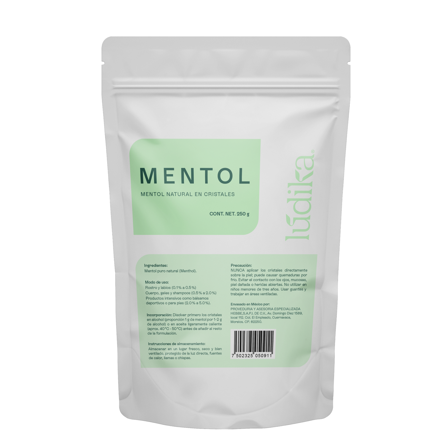 Mentol Natural en Cristales | Efecto Refrescante, Terapéutico y Calmante