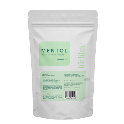 Mentol Natural en Cristales | Efecto Refrescante, Terapéutico y Calmante
