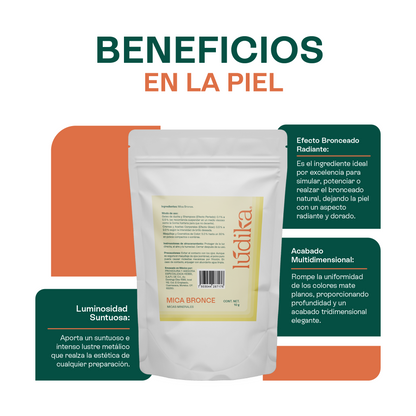 Mica Bronce | Pigmento de Efecto Perlado y Metálico | Luminosidad Mineral de Lujo