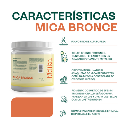 Mica Bronce | Pigmento de Efecto Perlado y Metálico | Luminosidad Mineral de Lujo