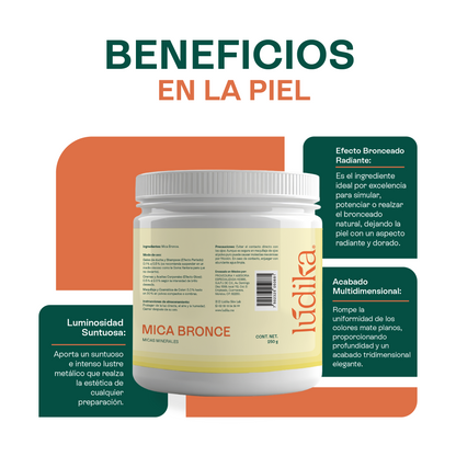 Mica Bronce | Pigmento de Efecto Perlado y Metálico | Luminosidad Mineral de Lujo