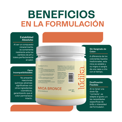 Mica Bronce | Pigmento de Efecto Perlado y Metálico | Luminosidad Mineral de Lujo