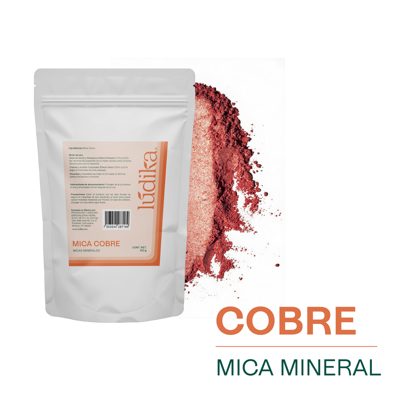 Mica Cobre | Pigmento Perlado de Alto Impacto para Cosméticos Vibrantes