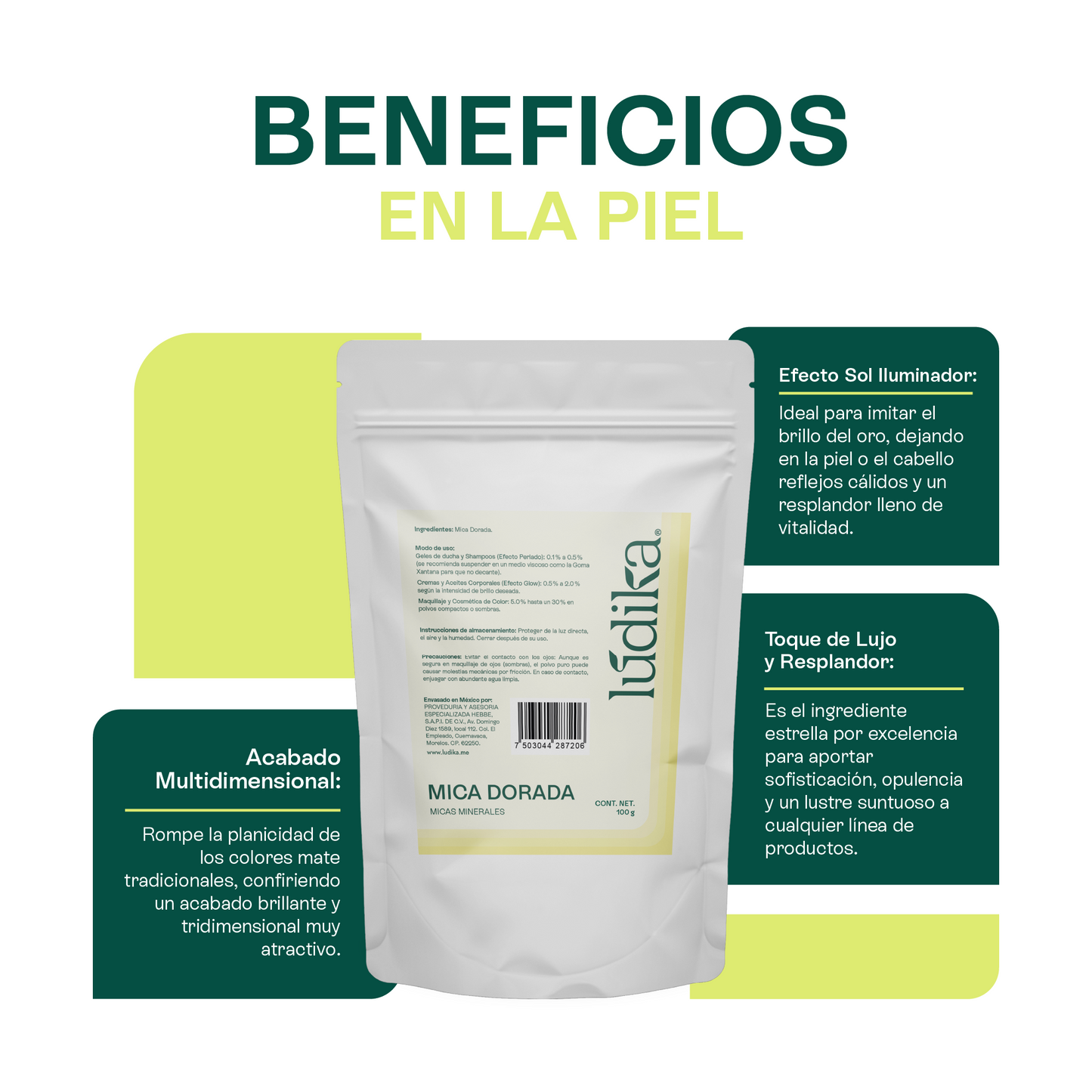 Mica Dorada | Pigmento Perlado Luminoso para Cosméticos Radiantes