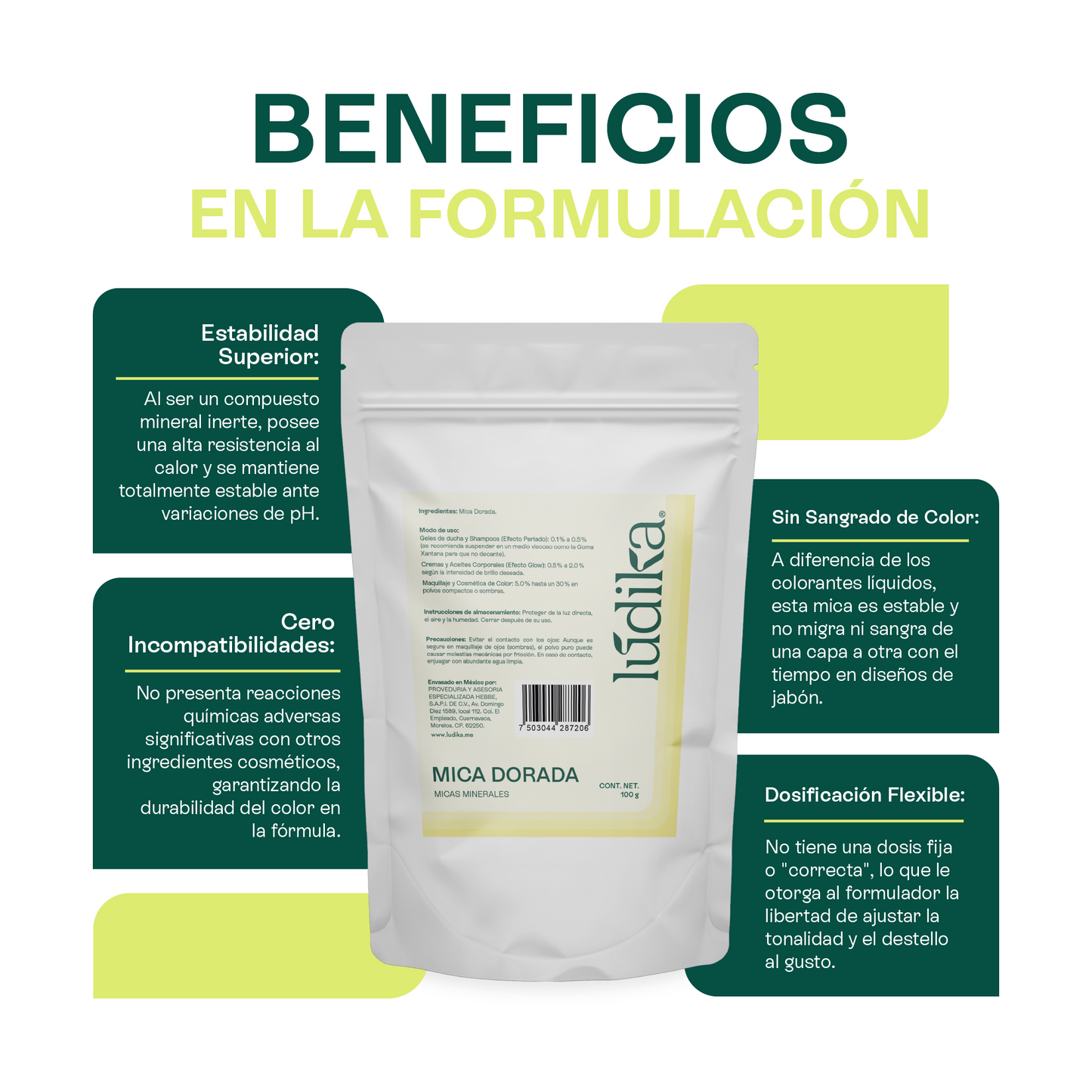 Mica Dorada | Pigmento Perlado Luminoso para Cosméticos Radiantes