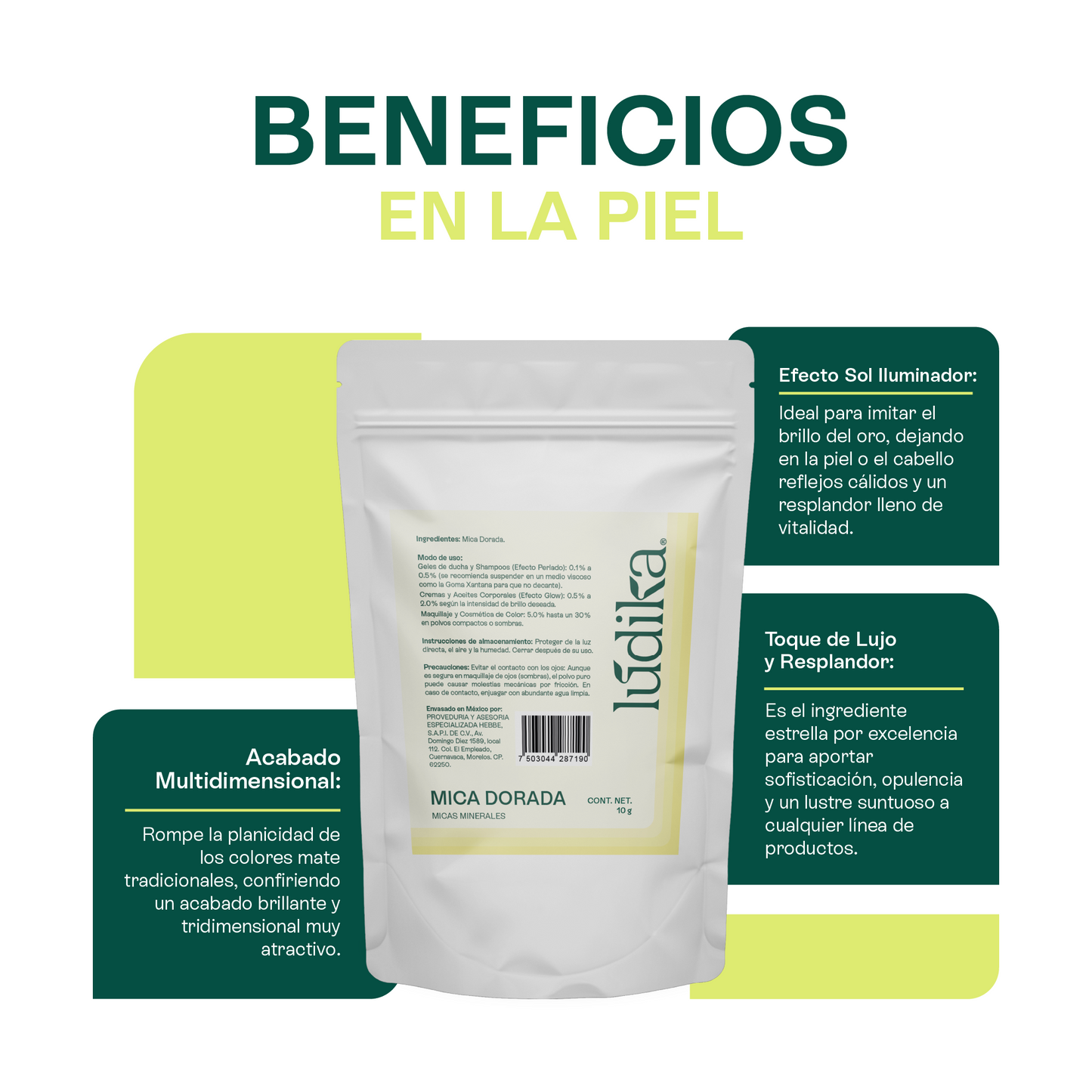 Mica Dorada | Pigmento Perlado Luminoso para Cosméticos Radiantes