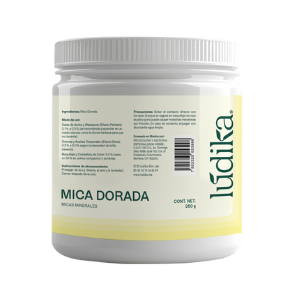 Mica Dorada | Pigmento Perlado Luminoso para Cosméticos Radiantes
