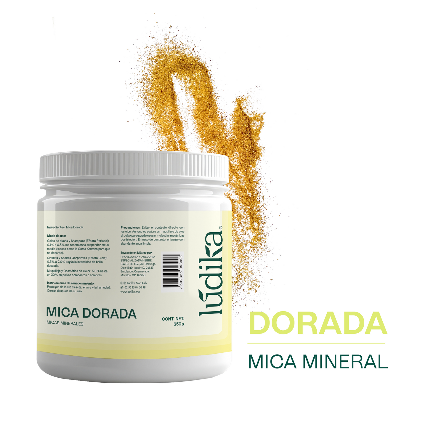 Mica Dorada | Pigmento Perlado Luminoso para Cosméticos Radiantes